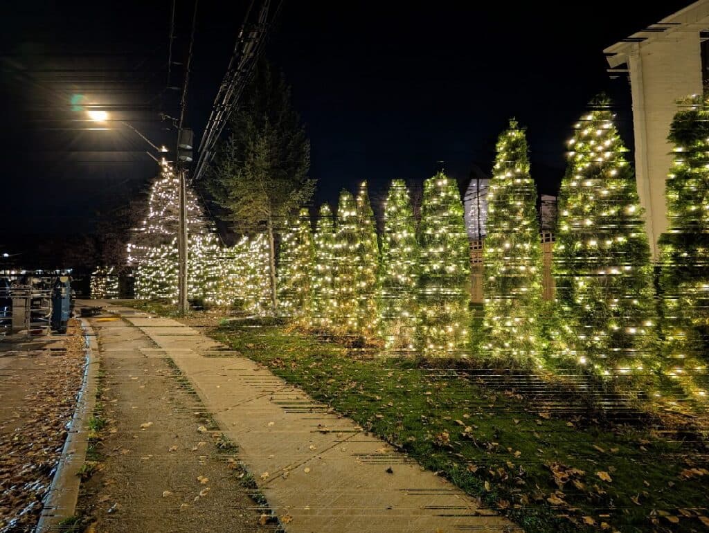Clean soffit-mounted LED track installation on a modern residential property. — Permanent LED lighting by Celebrate Lighting